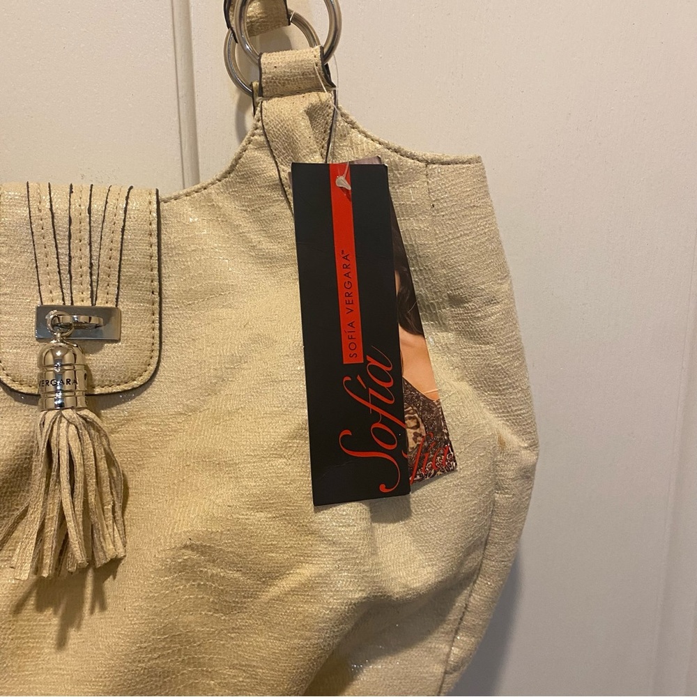 Sofia Vergara Off White Shoulder Bag
